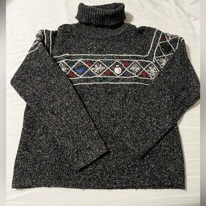 Wool Christmas Turtleneck Sweater